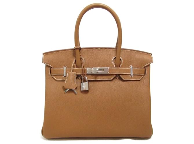 Hermès Birkin 30 Golden Leather  ref.1480385