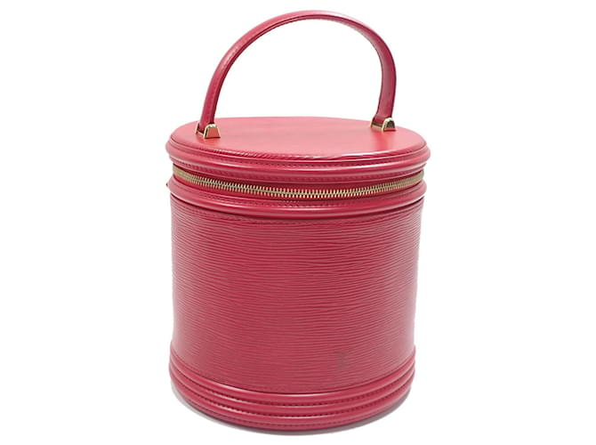 Bolso de mano Epi Cannes Louis Vuitton Roja Cuero  ref.1480483