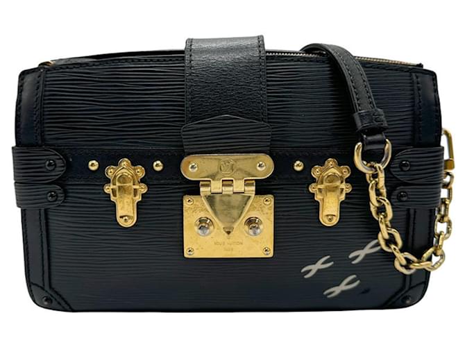 Sac à épaule en cuir Epi Louis Vuitton Noir  ref.1480946