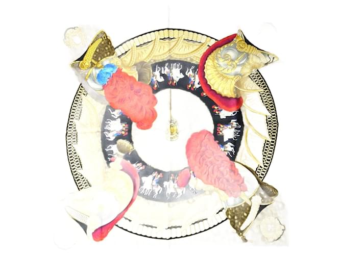 Hermès Hermes CASQUES et PLUMETS Silk Scarf  ref.1481015