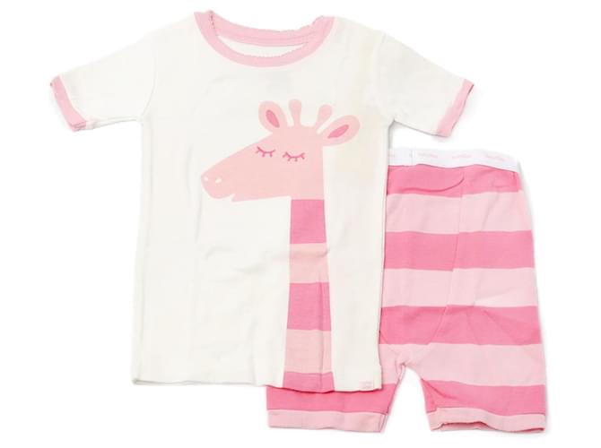 Autre Marque GAP Baby Girls Pajama Set Giraffe Light Pink Cotton  ref.1482260