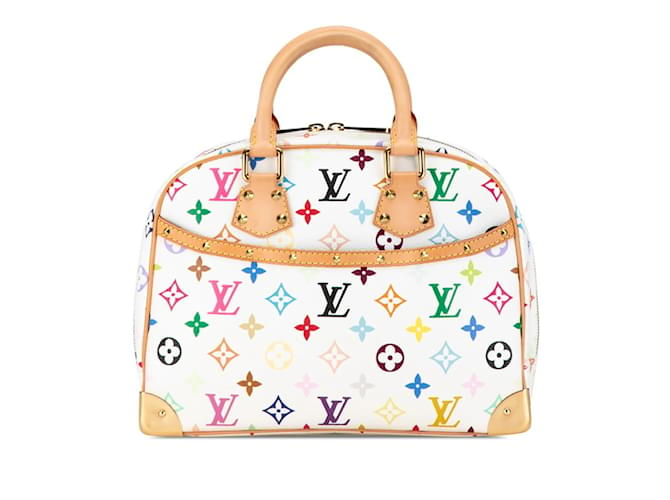 Louis Vuitton Monogram Multicolor Trouville Studs Handbag White Multiple colors Leather Plastic  ref.1482331