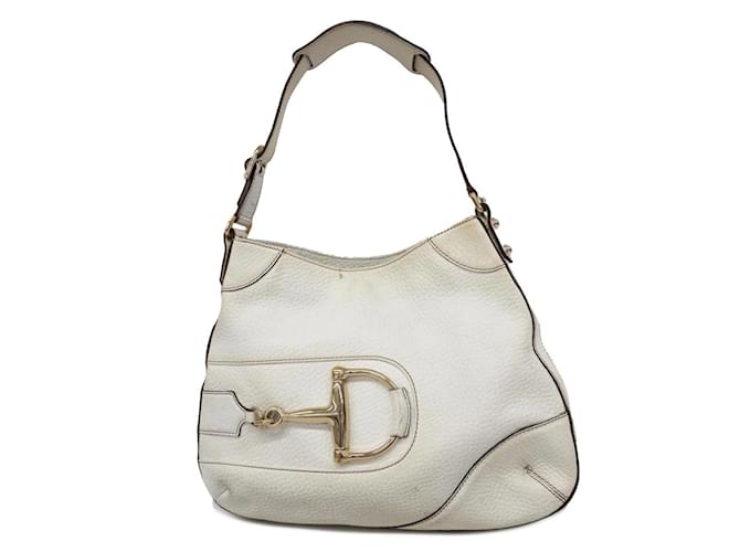 Gucci White Leather Shoulder Bag  ref.1482341