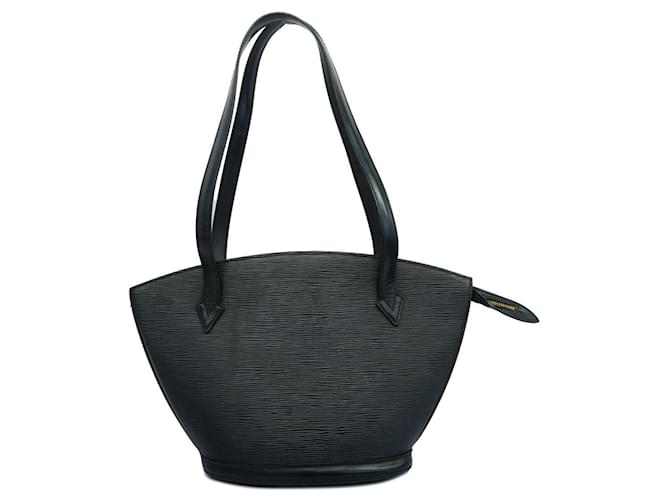 Bolso de hombro largo Poigner Saint Jacques Epi Louis Vuitton Negro  ref.1482517