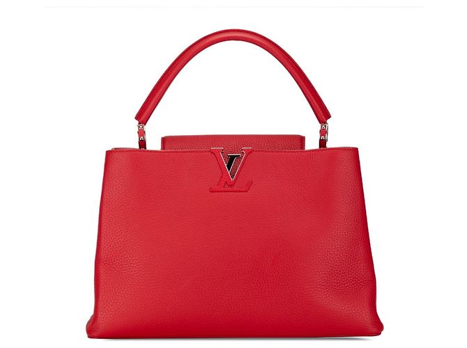Borsa Louis Vuitton Capucines MM Rosso