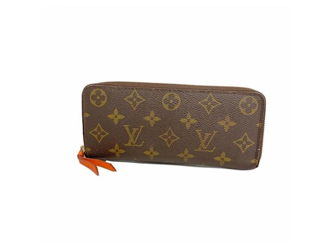 Portefeuille long Louis Vuitton en pétale de coquelicot Orange  ref.1482590