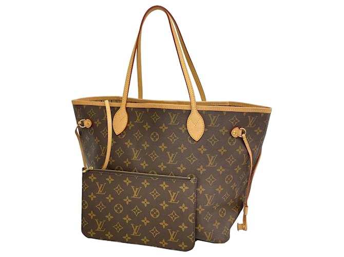 Louis Vuitton Monogram Neverfull MM Tote Bag Braun ref.1482663  