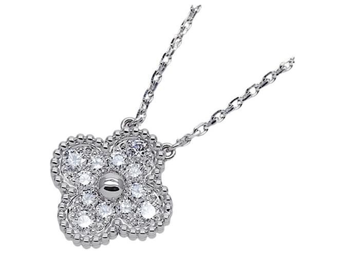 Van Cleef & Arpels Alhambra Necklace Golden White gold  ref.1482709