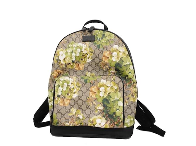 Gucci GG Blooms Women's Backpack Brown Black Green Plastic  ref.1482772