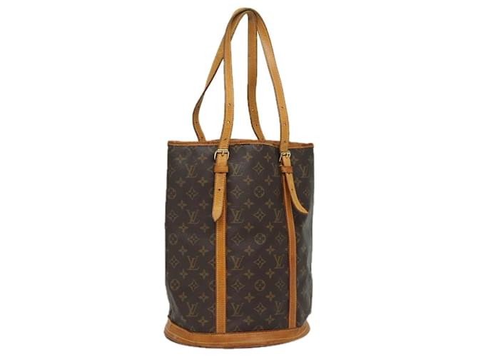 LOUIS VUITTON Monogram Bucket GM Schultertasche M42236 LV Auth 