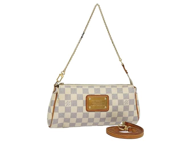 LOUIS VUITTON Damier Azur Eva Shoulder Bag 2way N55214 LV Auth 79224  ref.1483000