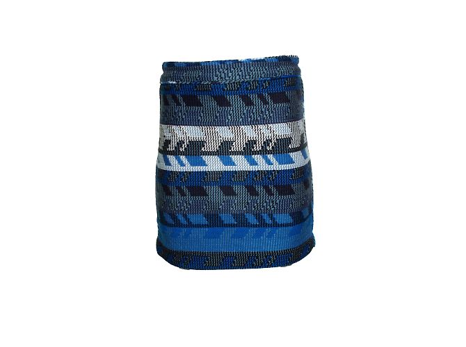 Maje, saia mini Jakarto azul e branca Branco