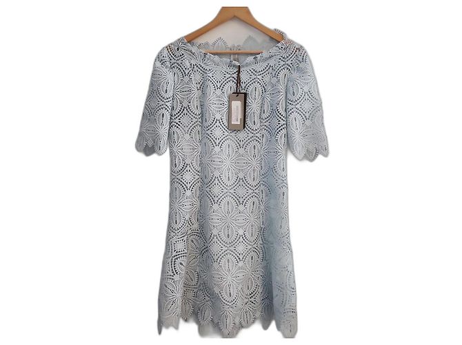 Ermanno Scervino Kleid hellblau aus Polyester