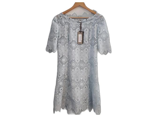 Ermanno Scervino Robes Polyester Bleu clair  ref.1483043