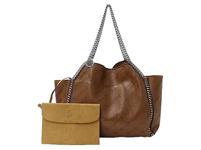 Stella Mc Cartney Sac fourre-tout en cuir marron pour femmes Stella McCartney  ref.1483059