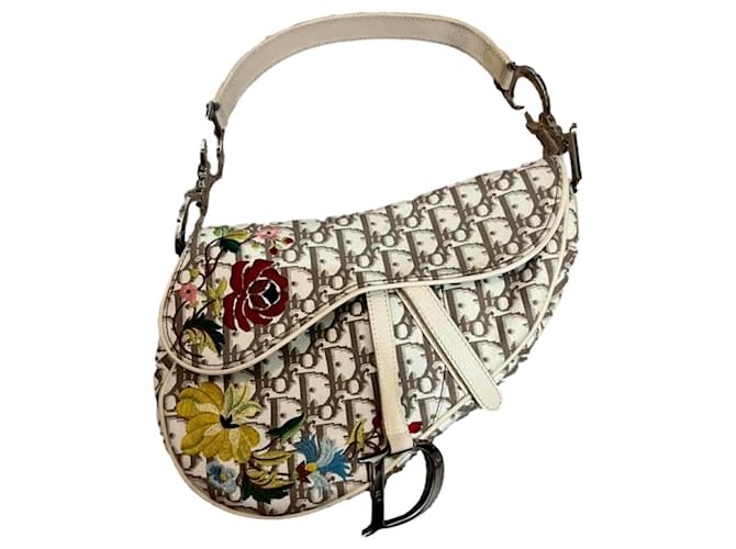 Dior Oblique Dior Saddle Bag Floral Christian Dior Dior Galliano