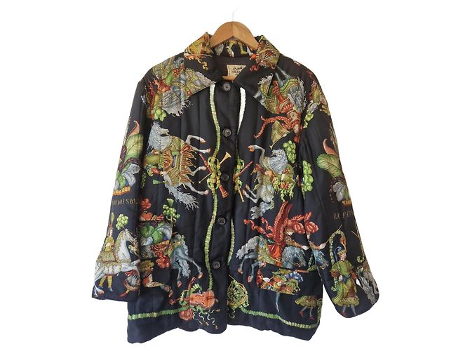 Giacca rara Hermès 'Le celebrazioni del Re Sole' Multicolore