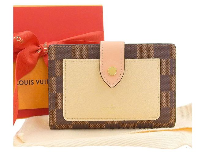 Cartera Compacta Juliette Damier de Louis Vuitton N60380 Blanco