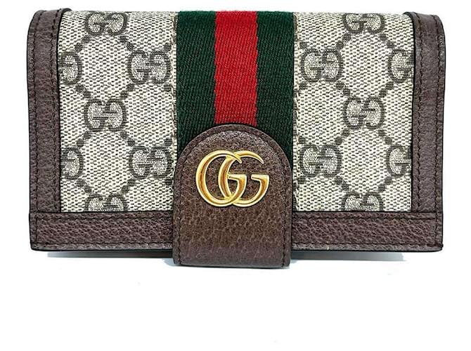 Autre Marque Gucci GG Supreme iPhone SE Case Chain Shoulder Bag ref.1484109 Joli Closet