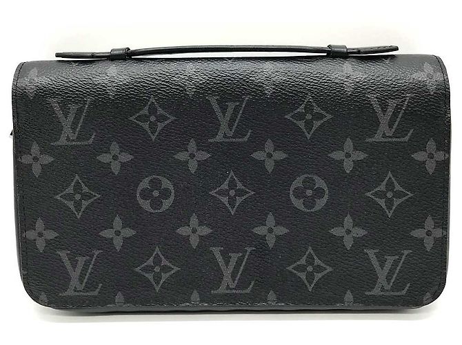 Portafoglio lungo Zippy XL Monogram Eclipse M61698 di Louis Vuitton Nero