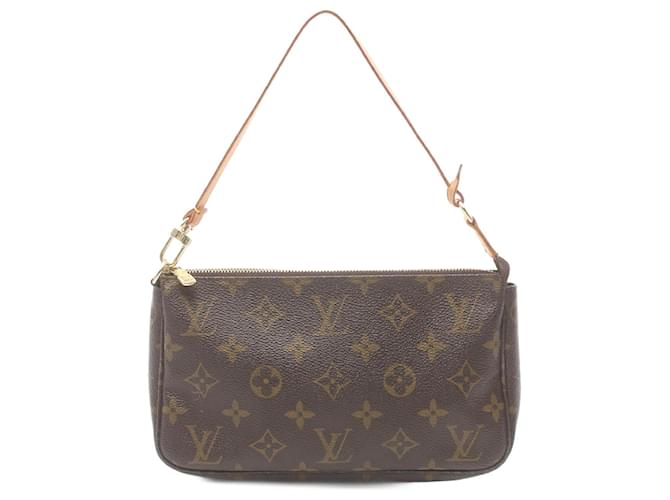 Sac à épaule Pochette Accessoires en toile M51980 de Louis Vuitton en bon état Marron  ref.1484743