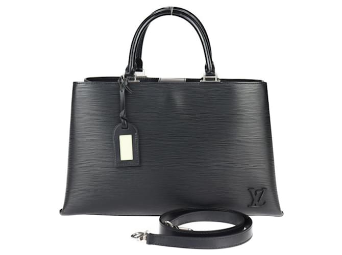 Louis Vuitton Kleber MM Handbag Black Leather  ref.1484937