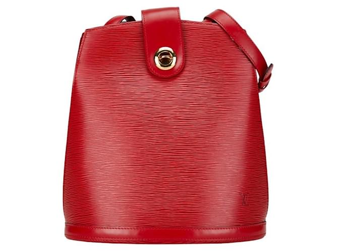 Louis Vuitton Epi Cluny Shoulder Bag Red Leather  ref.1485075