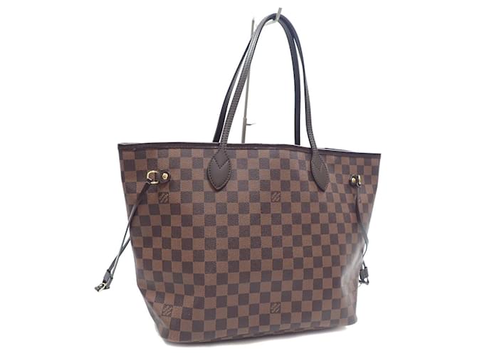 Neverfull MM Damier Ebene Tote Bag von Louis Vuitton Leinwand  ref.1485235