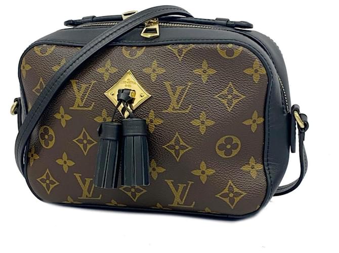 Louis Vuitton Monogram Shoulder Bag Brown Black Patent leather  ref.1485400