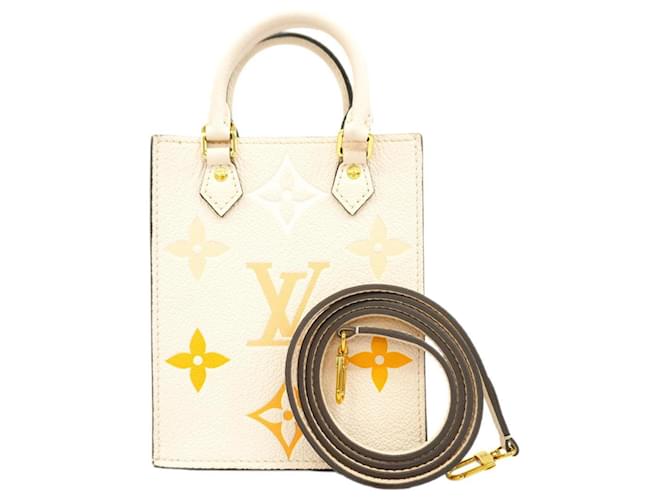 Louis Vuitton Monogram Empreinte Petite Sac Plat Handbag Golden  ref.1485456