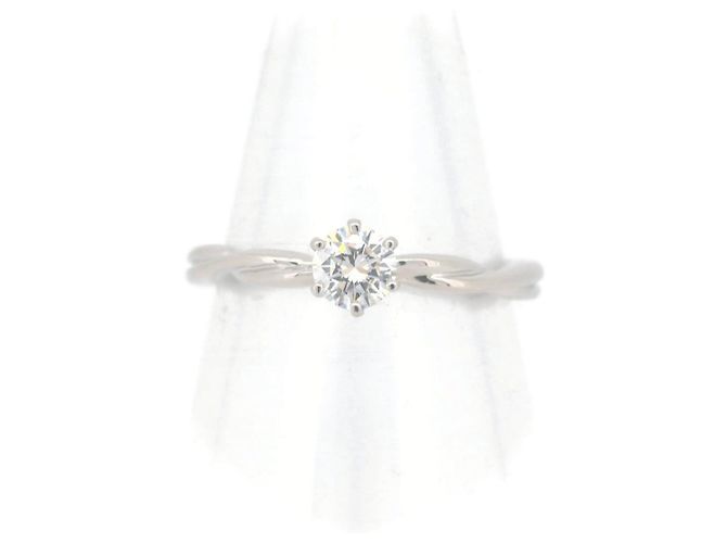 Autre Marque Royal Asscher Diamantring 0,28CT E VVS2 PT900 Platin