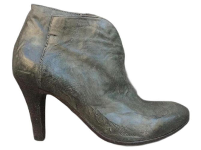 Autre Marque La Bottega di Lisa Leder Stiefeletten Khaki
