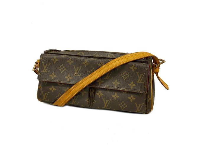 Louis Vuitton Monogram Vivacite MM Schultertasche Braun ref 
