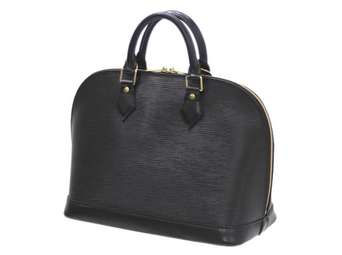 Bolsa Louis Vuitton Alma em Epi Noir Preto Couro  ref.1485705