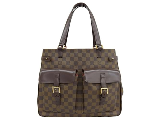 Sac à main Louis Vuitton Damier Uzes Ébène Toile Damier ebène  ref.1485722