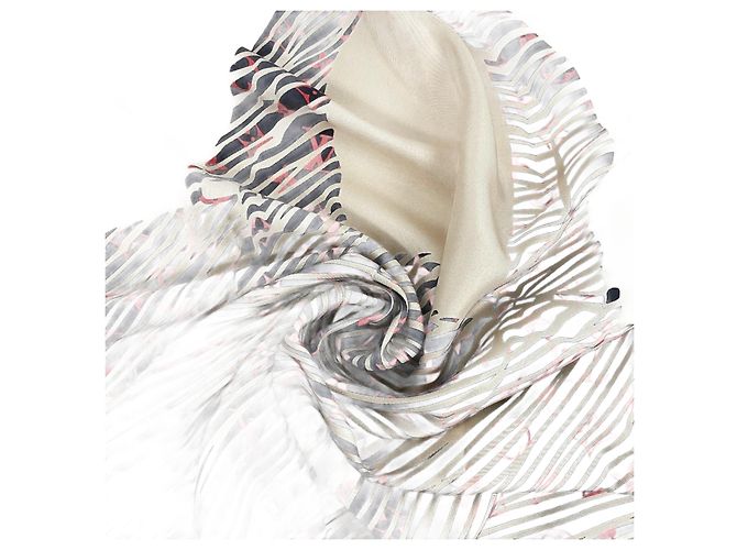 Sciarpa con motivo Alma Louis Vuitton Nero Beige