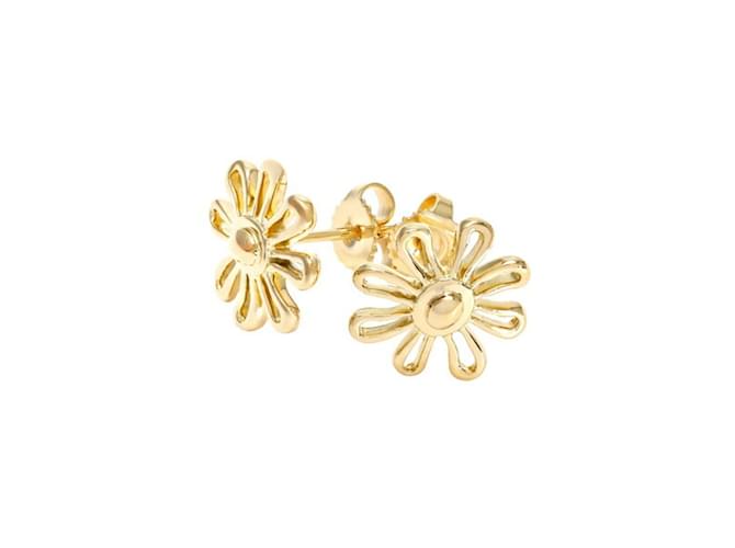 Tiffany & Co Tiffany Daisy K18YG Yellow Gold Earrings Golden ref 