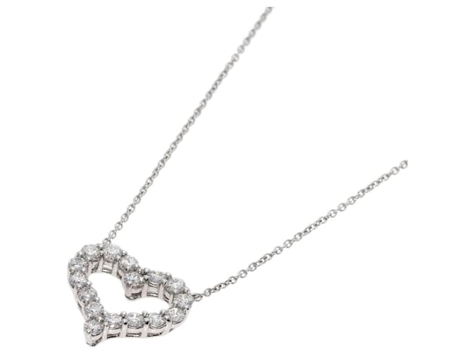 Tiffany & Co Tiffany Sentimental Heart Diamond Necklace Platinum  ref.1486016