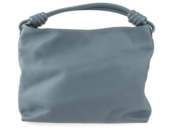 Sac à main Loewe Flamenco Hobo Small Cuir Bleu clair  ref.1486128