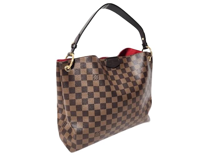 Sac à épaule Graceful PM Damier Ebene de Louis Vuitton Marron  ref.1486136