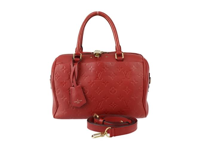 Louis Vuitton Speedy 25 Bandoulière Handtasche Fuschia Leinwand  ref.1486161