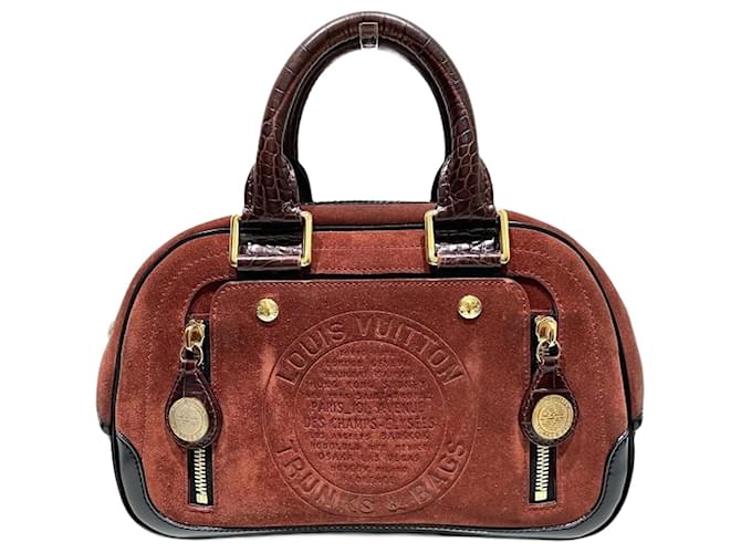 Bolsa Stamp PM M95238 Louis Vuitton Marrom Suécia Couro  ref.1486205