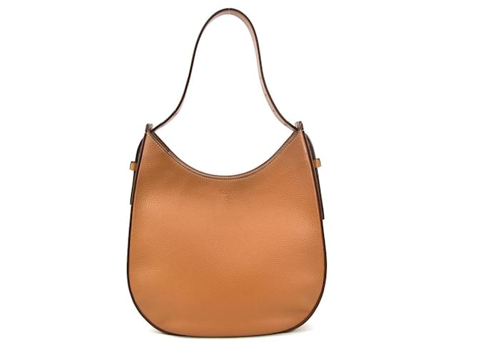 Bolso de Hombro de Cuero Oboe de Tod's Castaño  ref.1486337