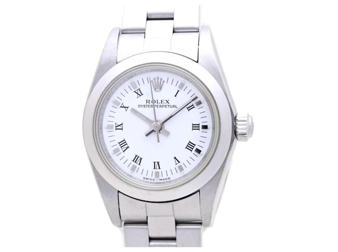 Relógio feminino Rolex Oyster Perpetual 76080 em aço inoxidável  ref.1486416