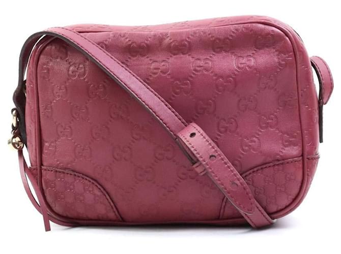 Sac à épaule en cuir violet foncé Gucci  ref.1486419