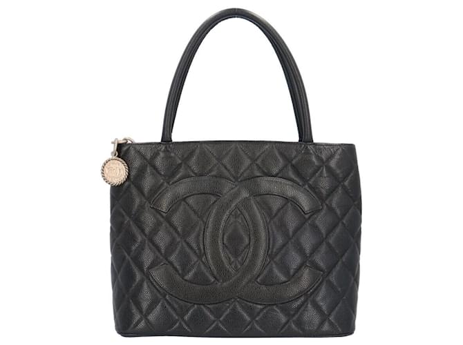 Chanel Caviar Leather Tote Bag Black  ref.1486471