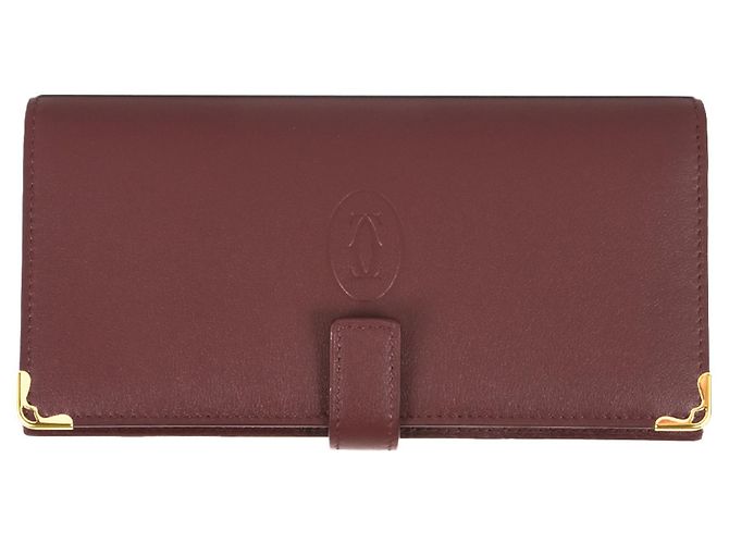 Cartera Larga Must Do de Cartier en Cuero Rojo Roja