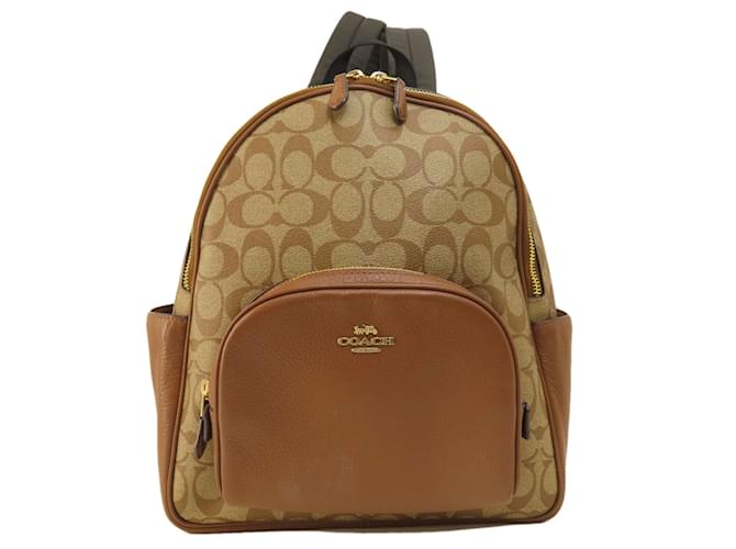 Coach 5671 Signature Backpack for Women Brown Plastic ref.1486805 Joli Closet