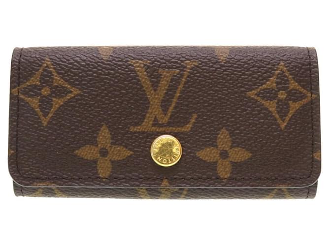 Louis Vuitton Multicle 4 Monogram Keycase Brown Patent leather  ref.1486824