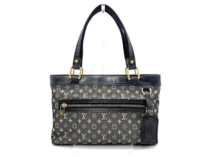 Louis Vuitton Lucille PM Tote Bag Schwarz Leinwand  ref.1486906